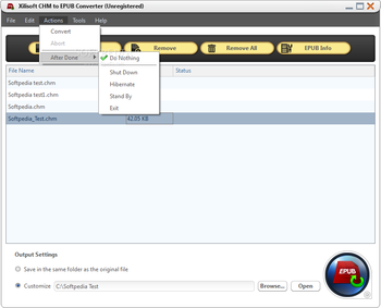 Xilisoft CHM to EPUB Converter screenshot 2