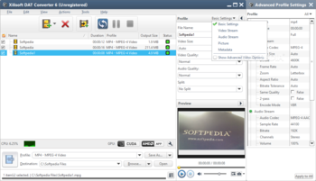 Xilisoft DAT Converter screenshot 3