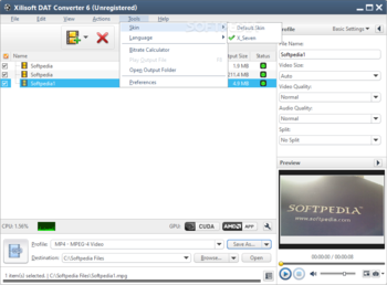 Xilisoft DAT Converter screenshot 5