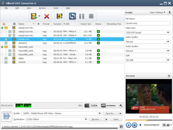 Xilisoft DAT Converter screenshot