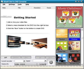 Xilisoft DivX to DVD Converter screenshot 3
