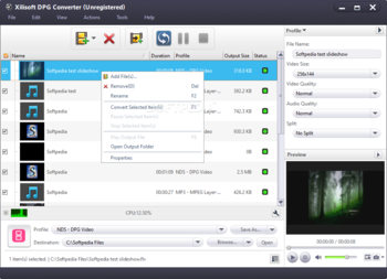 Xilisoft DPG Converter screenshot