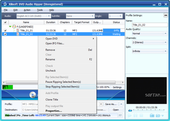Xilisoft DVD Audio Ripper screenshot 2
