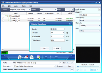 Xilisoft DVD Audio Ripper screenshot 3