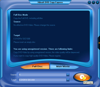 Xilisoft DVD Copy Express screenshot 7