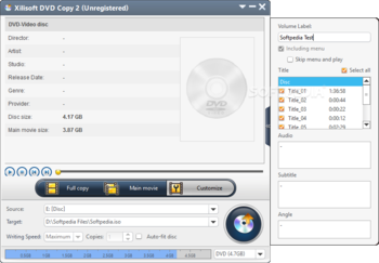 Xilisoft DVD Copy screenshot 3