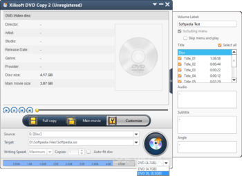 Xilisoft DVD Copy screenshot 4