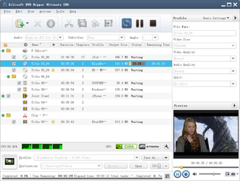 Xilisoft DVD Ripper Platinum SE screenshot