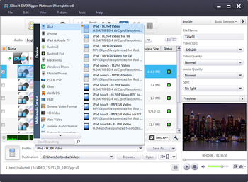 Xilisoft DVD Ripper Platinum screenshot 2
