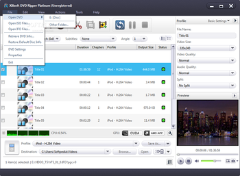 Xilisoft DVD Ripper Platinum screenshot 6