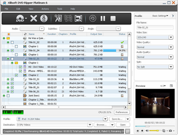 Xilisoft DVD Ripper Platinum screenshot 3