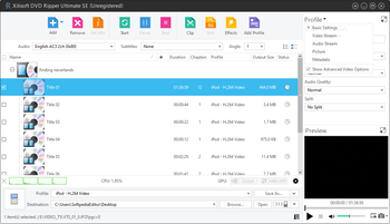 Xilisoft DVD Ripper Ultimate screenshot 8