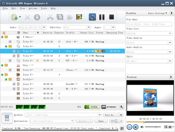 Xilisoft DVD Ripper Ultimate screenshot 2