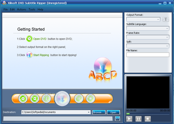 Xilisoft DVD Subtitle Ripper screenshot