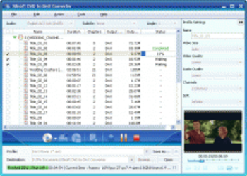 Xilisoft DVD to DivX Converter screenshot