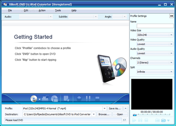 Xilisoft DVD to iPod Suite screenshot