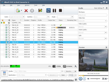 Xilisoft DVD to iPod Suite screenshot