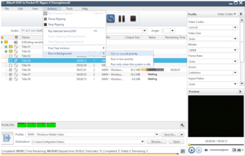 Xilisoft DVD to Pocket PC Ripper screenshot 4