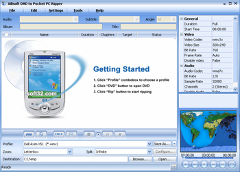 Xilisoft DVD to Pocket PC Ripper screenshot 3