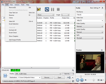 Xilisoft DVD to PSP Converter screenshot 4