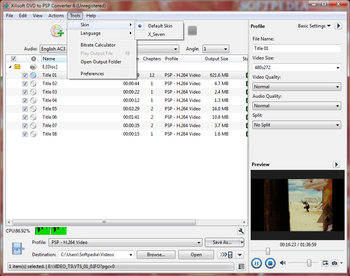 Xilisoft DVD to PSP Converter screenshot 7