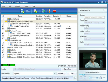 Xilisoft DVD to PSP Suite screenshot 2