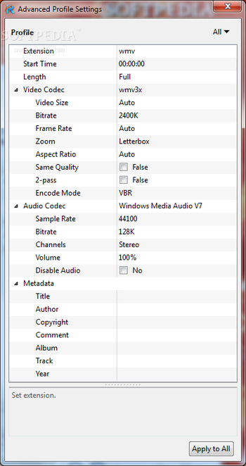 Xilisoft DVD to WMV Converter screenshot 4