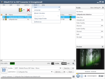Xilisoft FLV to 3GP Converter screenshot 5