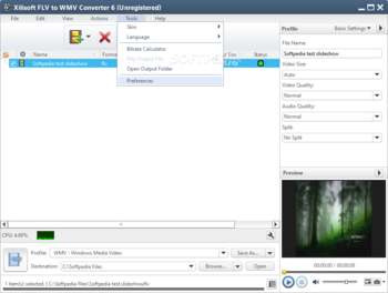 Xilisoft FLV to WMV Converter screenshot 4
