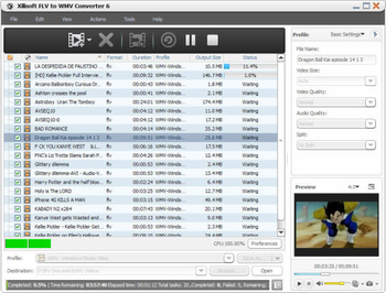 Xilisoft FLV to WMV Converter screenshot