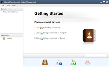 Xilisoft iPhone Contacts Backup screenshot