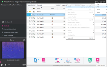 Xilisoft iPhone Magic Platinum screenshot 4