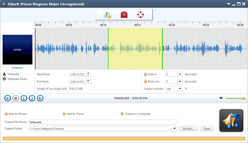 Xilisoft iPhone Ringtone Maker screenshot