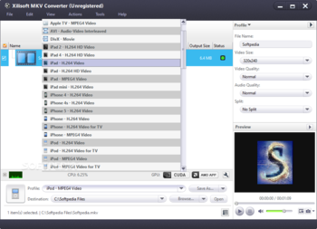 Xilisoft MKV Converter screenshot 2