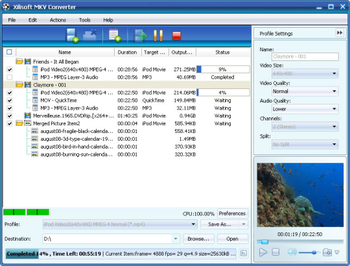 Xilisoft MKV Converter screenshot