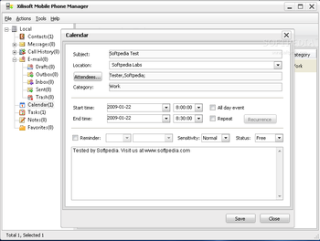 Xilisoft Mobile Phone Manager screenshot 3