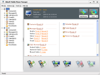 Xilisoft Mobile Phone Manager screenshot