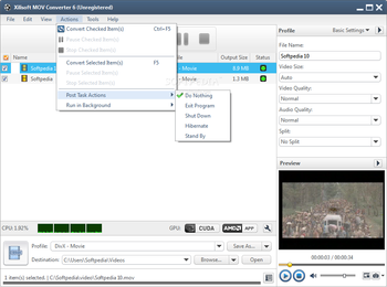 Xilisoft MOV Converter screenshot 5