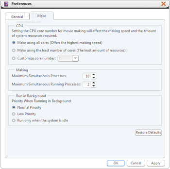 Xilisoft Movie Maker 6 screenshot 9