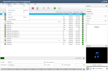 Xilisoft MP3 CD Burner screenshot 2