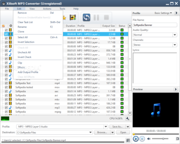 Xilisoft MP3 Converter screenshot 4