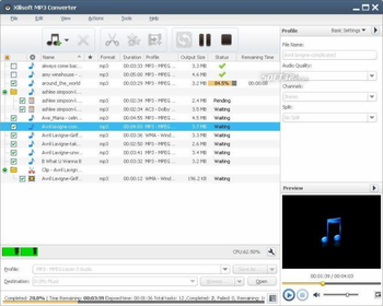 Xilisoft MP3 Converter screenshot 2