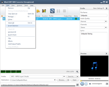Xilisoft MP3 WAV Converter screenshot 4