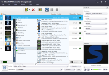 Xilisoft MP4 Converter screenshot 4