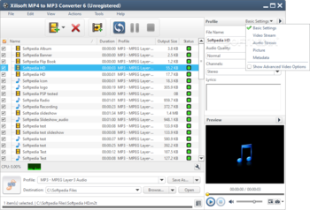 Xilisoft MP4 to MP3 Converter screenshot 2