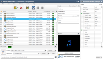 Xilisoft MP4 to MP3 Converter screenshot 3