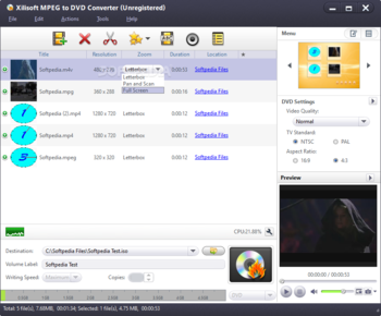 Xilisoft MPEG to DVD Converter screenshot 2