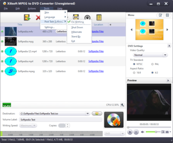 Xilisoft MPEG to DVD Converter screenshot 4