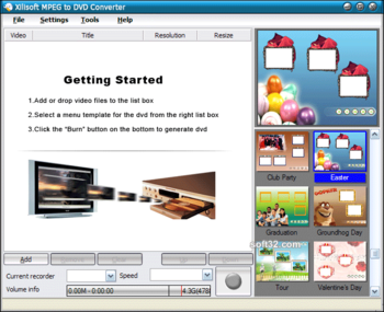 Xilisoft MPEG to DVD Converter screenshot 2