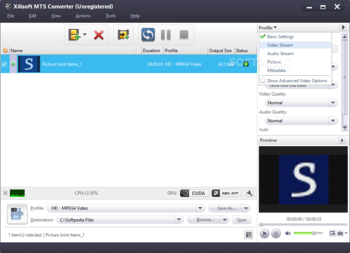 Xilisoft MTS Converter screenshot 3
